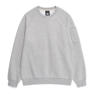 N253USW020 소매 포켓 라글란 맨투맨 M/GREY