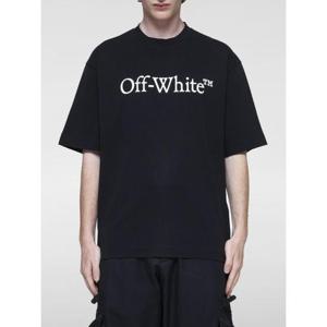 오프화이트 반팔 티셔츠 OMAA120C99JER0081001 Black