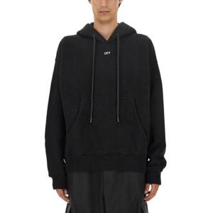 오프화이트 긴팔 티셔츠 OMBB085 F23FLE0011001 BLACK