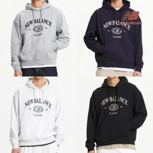 뉴발란스 UNI 세미오버 후드티셔츠 NBN0E41313 4종택1