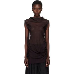 25 FW 아론 애쉬 여성 퍼플 드레이핑 블라우스 251678F107004