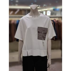 [트리아나] 소고 라운드 주머니포인 트티셔츠AK2TA24