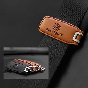 오토반 블랙슈트 가죽 벨트클립 매트블랙 안전벨트 고정클립