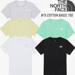 노스페이스 여성 코튼 베이직 반팔 티셔츠 운동복 NT7UR30 YDH