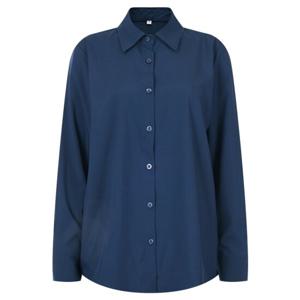 샵앤) 여성 링클프리 카라넥 정장 긴팔 블라우스 INT-WBL-20547-네이비