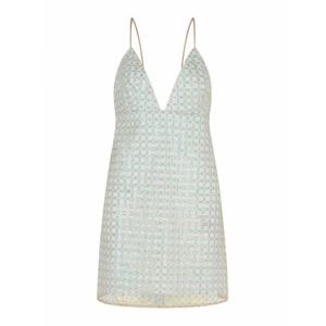 [ROTATE] 여성 니 Length 비즈 라이트 Blue 폴리에스테르 원피스 113710800800 베이지 /8