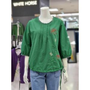 화이트호스 세이브존05 여름 엠보씽 소재 블라우스 A252227