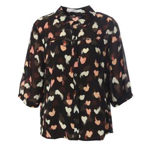 [안지크]하트페인팅시스루블라우스 AJ2BL5470