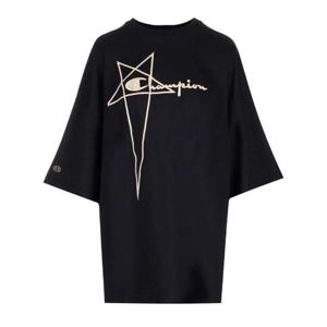 Rick Owens X 챔피언 로고 자수 크루넥 티셔츠 CW02C9229CHJEG 09 TP946375011