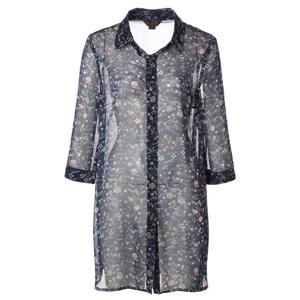 [조순희]스몰 플로럴 시스루 블라우스 (JNMB251)