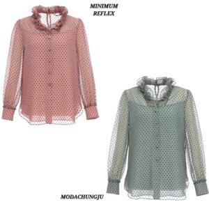 [미니멈]MD 도트 시스루 블라우스  MD MXDAWB1180_CJ