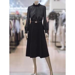 미니멈 세이브존03 미니멈 레이스배색 하이넥 원피스 AGMXCAWO7420A