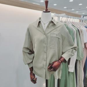 [비지트인뉴욕]뱀부 시스루 백슬릿 시스루셔츠남방 VB4LS70 v_US