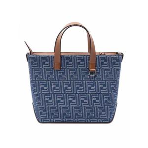 [FENDI] 라프리마 남성 크로스 바디 가방 캔버스 스트라이프 스몰 쇼핑 백 7VA658AUGOF1SCG Grey /8