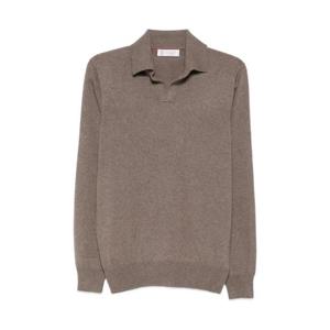 25 FW Brunello Cucinelli V넥 긴소매 폴로 스웨터 M22203805CP849 TP443473265