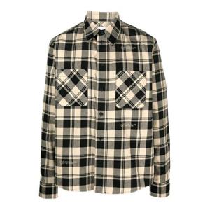 오프화이트 긴팔 셔츠 OMGE030F23FAB0011900 Beige