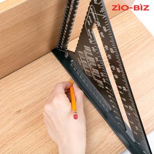 목공 삼각자 12인치/취목용 제도용 알루미늄 각도자 철직자