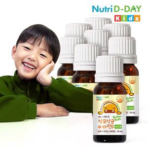 뉴트리디데이 베이비앤키즈 생유산균 비타민D 이지드롭 8병 80ml