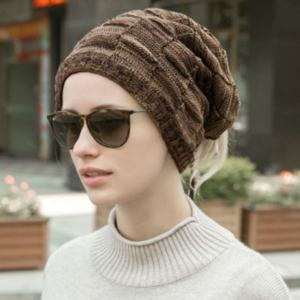 포니테일비니 더블웜 넥워머 겸용 비니 겨울 니트 방한 워머모자