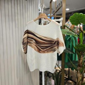 스테파니 HC05 물결나염주름티셔츠T A25TS5228H