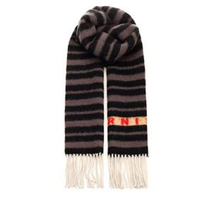 마르니 스트라이프 로고 인타르시아 프린지 스카프 SCMC0120Y0UAW034 STN99 TP934765300