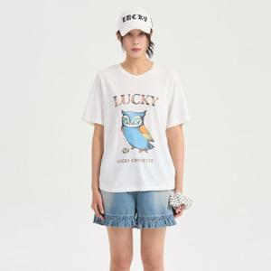 [럭키슈에뜨]슈에뜨 프린팅 반팔 티셔츠(LQTAM25200)