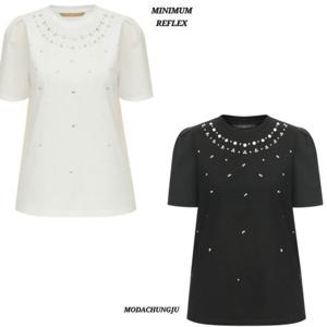 [미니멈]MD 벌룬소매 비즈 티셔츠 MD MYBAJI4300 M_CJ