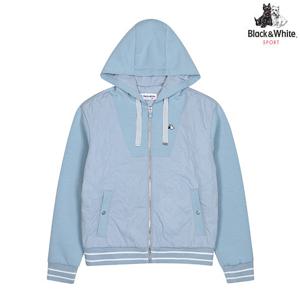 [블랙앤화이트]여성 후드 풀집업 티셔츠 6204LXSP_BLUE