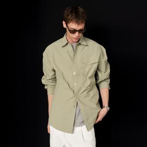 MAN 나일론 셔츠 자켓 [LIGHT KHAKI] / SBE1M07005
