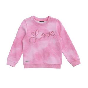 [게스키즈]핑크 물나염 맨투맨 티 (G26KAT050-T)