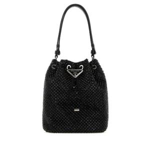 프라다 장식 주름 장식 드로스트링 버킷 백 1BE0672AWL F0002 TP948574218