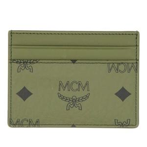 엠씨엠 로고 프린트 슬림 카드 지갑 MXAFATA02 K8