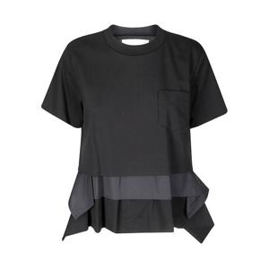 사카이 반팔 티셔츠 2508178 002 BLACK BLACK