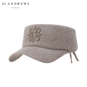 [세인트앤드류스] 여성 터프팅 별 심볼 리본 니트 썬바이저 821E4CP081_BG