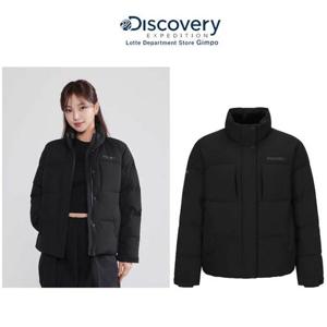 디스커버리 패딩 25FW 여성 레스터G 하이넥 구스다운 숏패딩 DWDJ64056BKS GPDJ