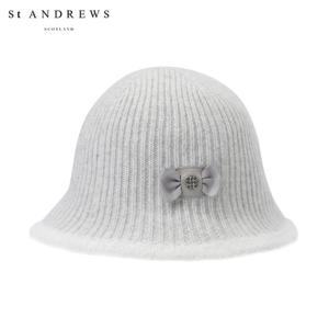 [세인트앤드류스] 여성 별 심볼 리본 니트 햇 821E4CP095_GY