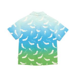 내셔널지오그래픽 키즈 K232USH610 패턴시어서커 반팔셔츠 BLUE