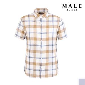 [매일24365] 마드라드 네이비 체크 반팔 셔츠 (VRZ2WC1356)