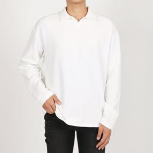 남성 5컬러 링클프리 오픈 카라넥 티셔츠 SO-KAA-Q004-아이보리