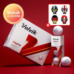 볼빅 NEW 마그마 화이트 골프공 1더즌 + 볼빅 볼마커 1개