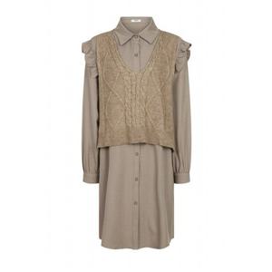 [레코브](레코브) 니트 베스트 카라 원피스(LC31BZOP570S)