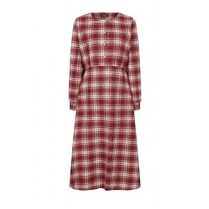 [레코브](레코브) 체크 라운드 플레어 원피스(LC41C1OP002X)