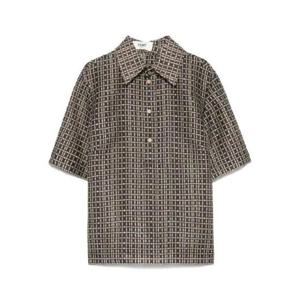 펜디 패턴 프린팅 백 슬릿 셔츠 1967574