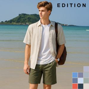 [에디션] 베이직 체크 반팔 셔츠 (NED2WC1951)