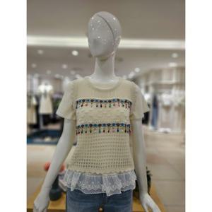 [포커스]MARIO포커스 스톤장식 크로쉐니트  FM5D7KT00776