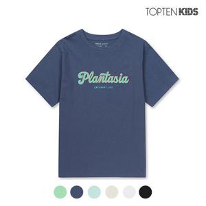 [탑텐키즈][탑텐키즈] 남아 코튼싱글 레터링 반팔티_MKC2TS1901