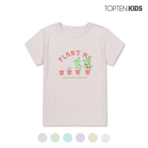 [탑텐키즈][탑텐키즈] 여아 코튼싱글 그래픽 반팔티_MKC2TS2902