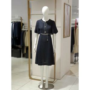 [에꼴드파리] 벨티드 볼륨 소매 원피스 20ARB36WOAE20A