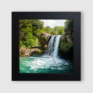 아트박스/꾸밈 ct928-계곡의작은폭포_미니액자벽시계