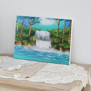 아트박스/꾸밈 ac964-캔버스액자33.4x24.2_풍수폭포그림